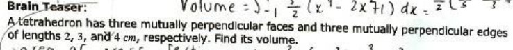 Brain Teaser: Volume : ) - 1 2 ( x -