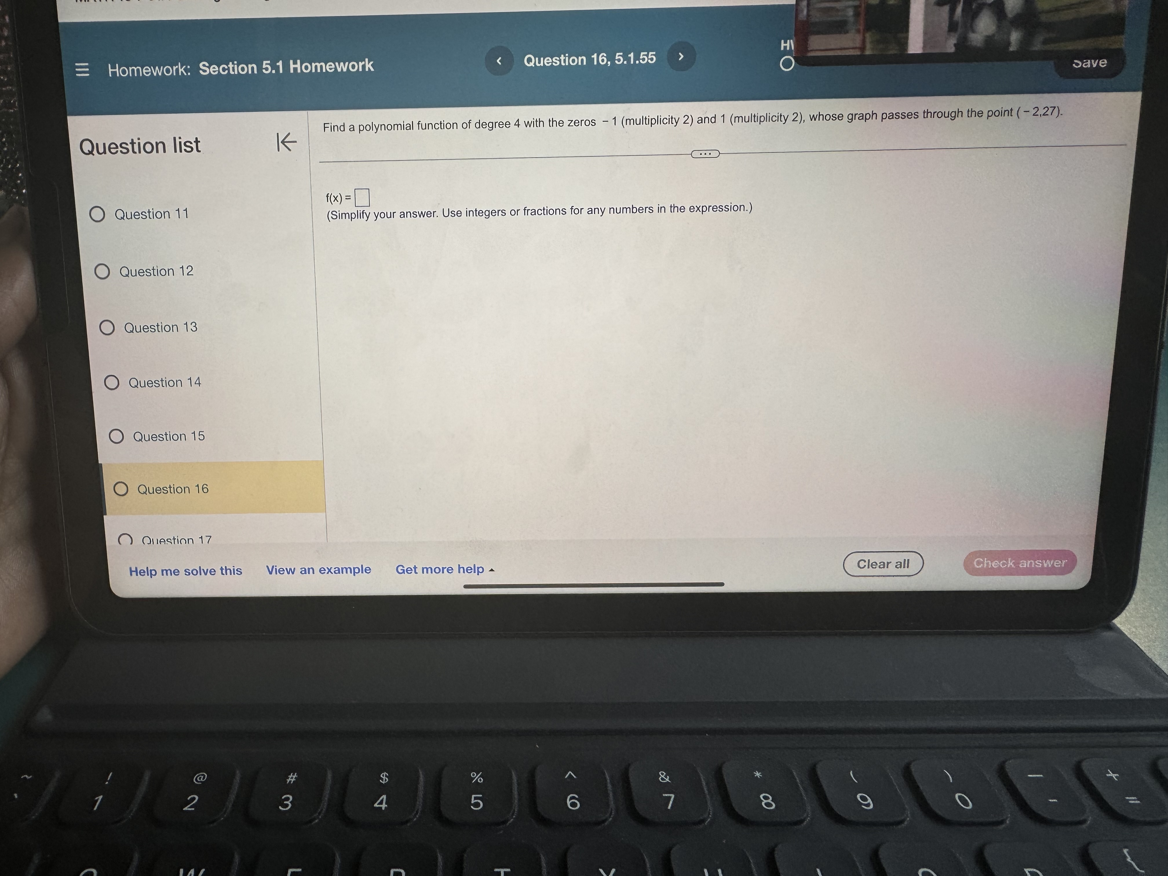 the function is a polynomial function, state its degree, If it is