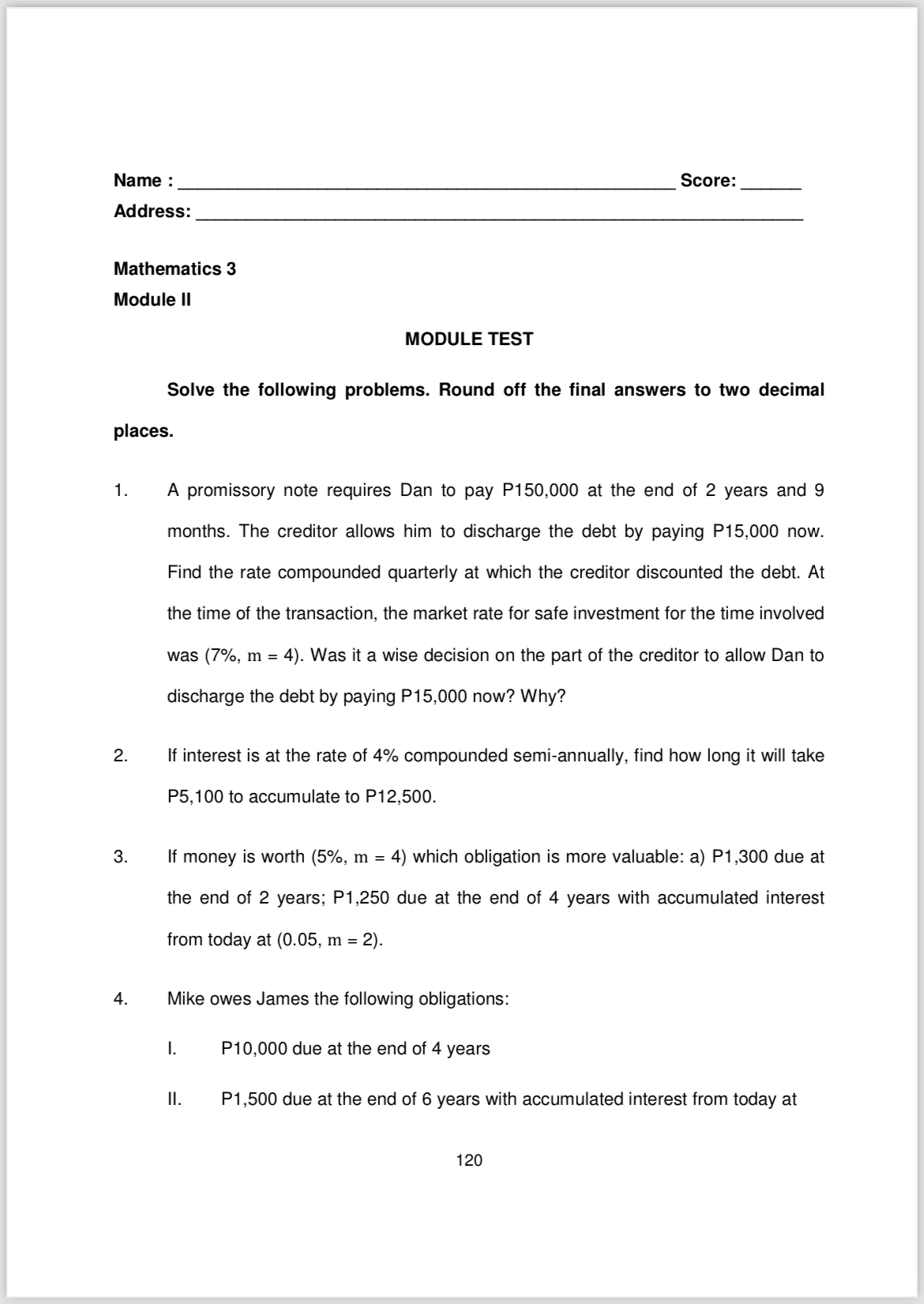 you are done, read carefully and follow the instructions at the end