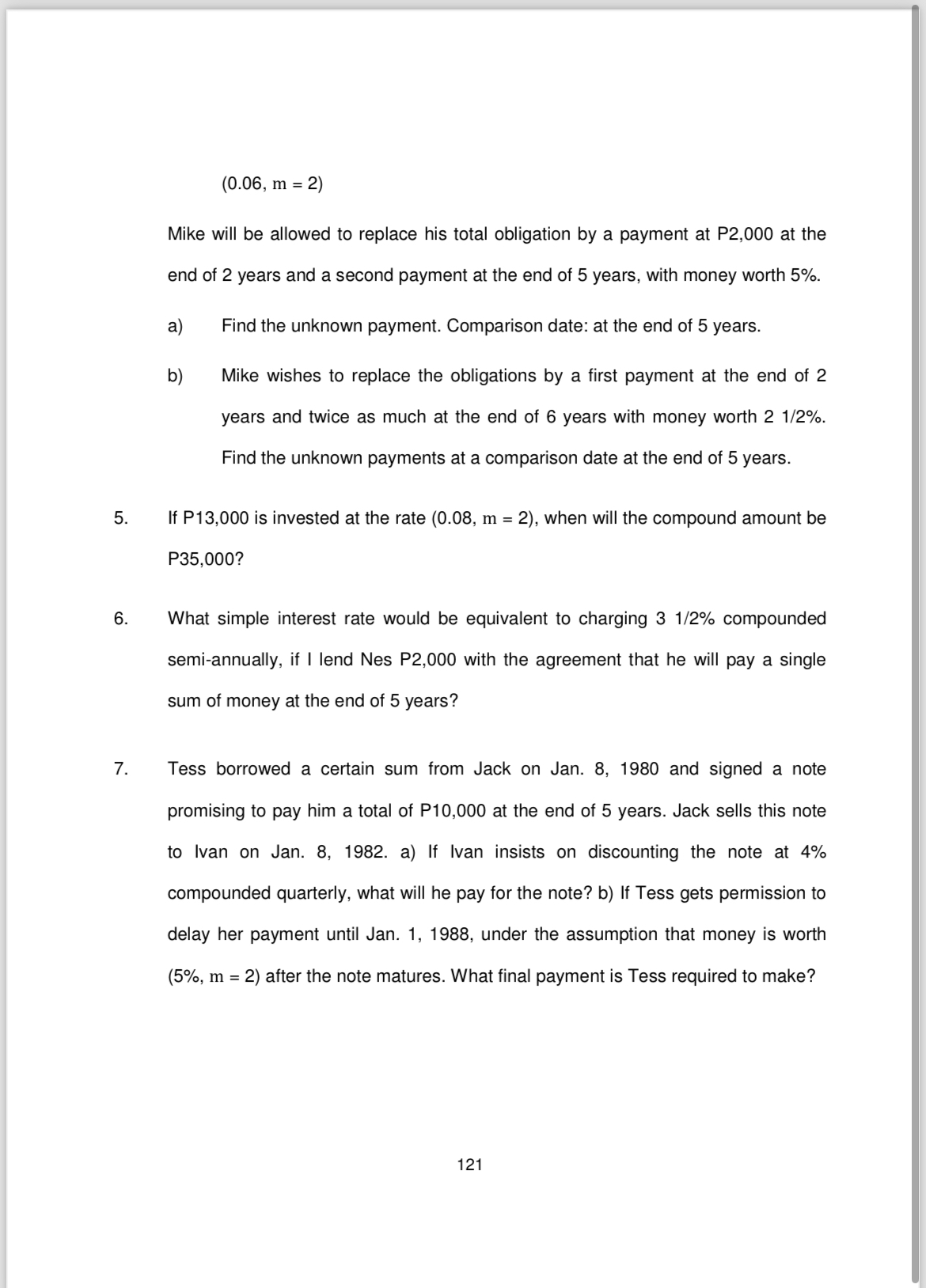 of this test. 1. Find the amount if P7,200 is invested for