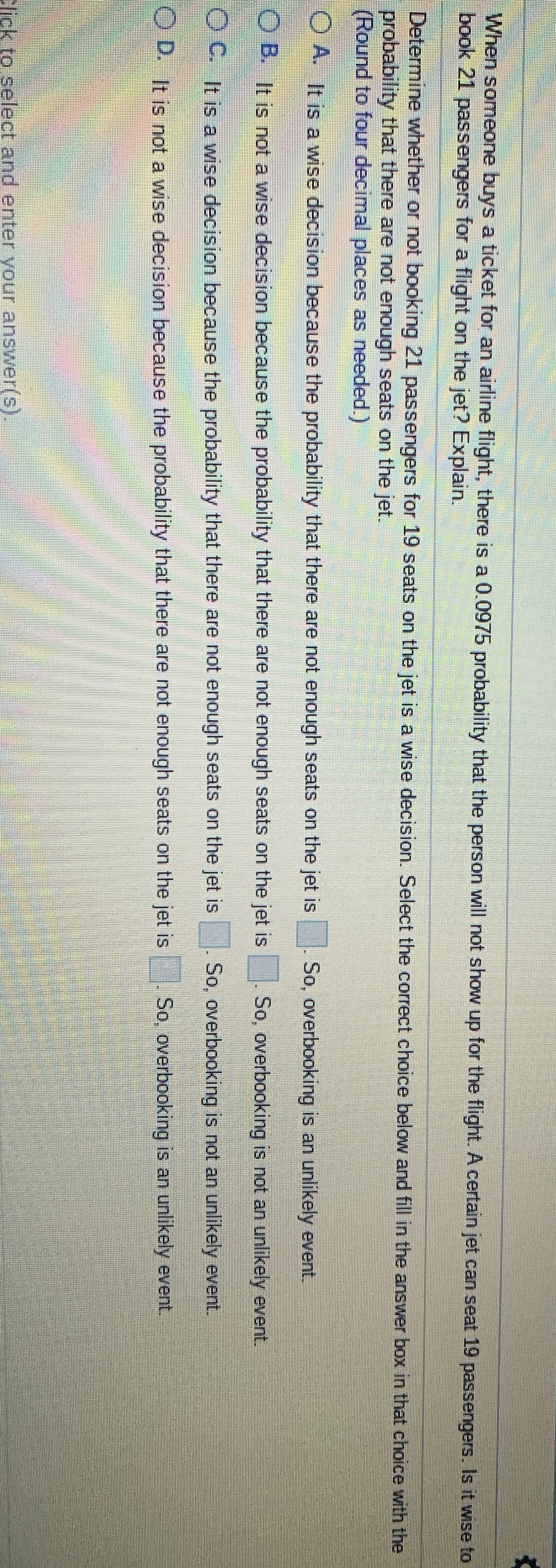 Help with the question without a calculator please When someone buys a