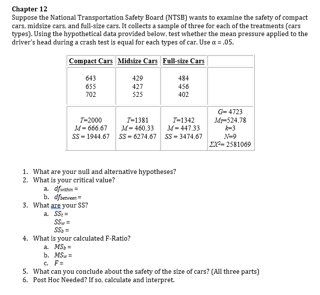 Please show work when possible. Thank you. Chapter 12 Suppose the National