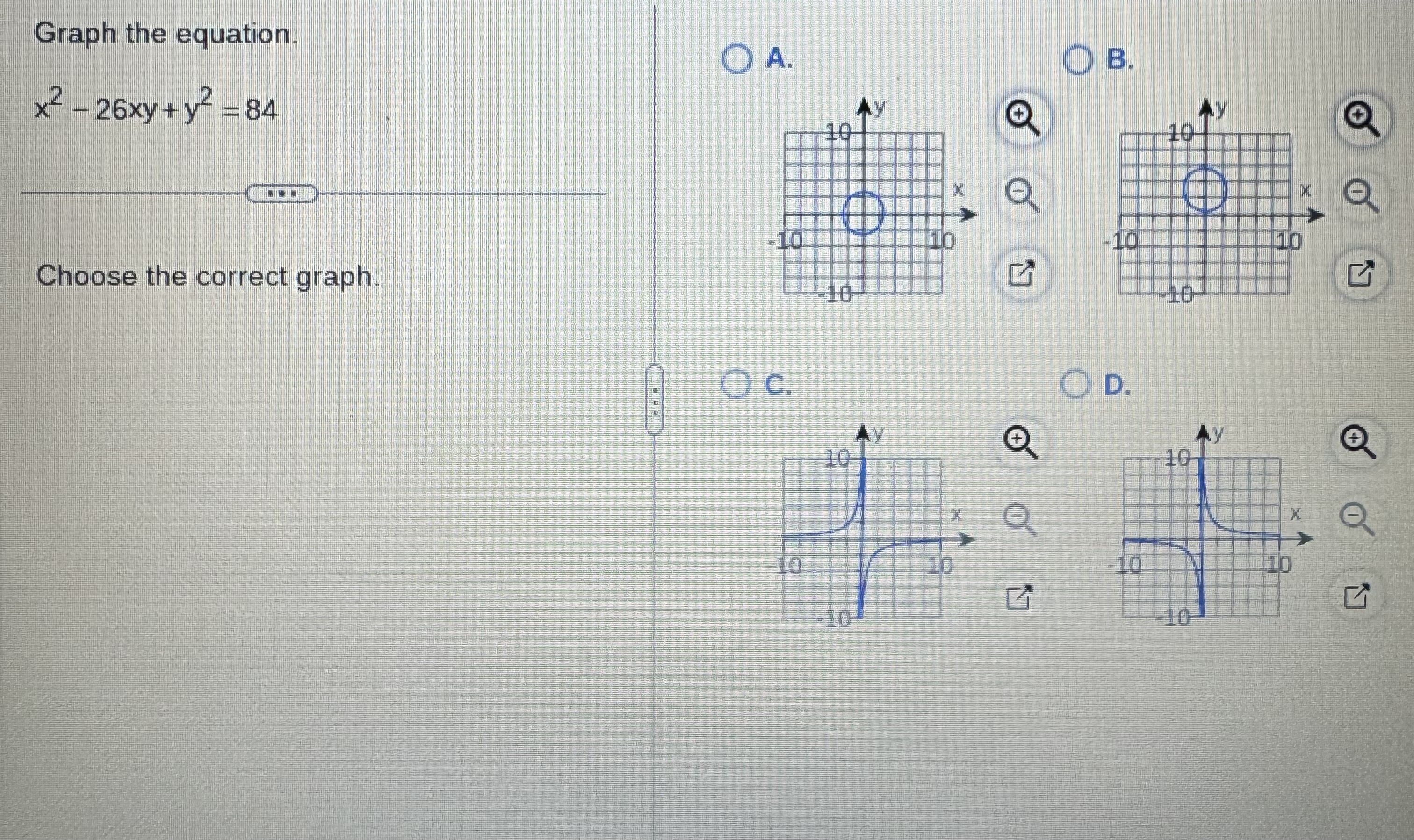 solved Find the measure of angle A. Select the correct choice below