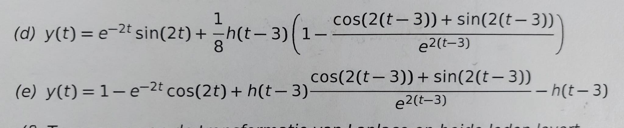 How do I solve the following initial value problems using Laplace's transformation?