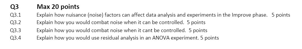  (13 03.1 03.2 {13.3 03.4 Max 20 points Explain how nuisance