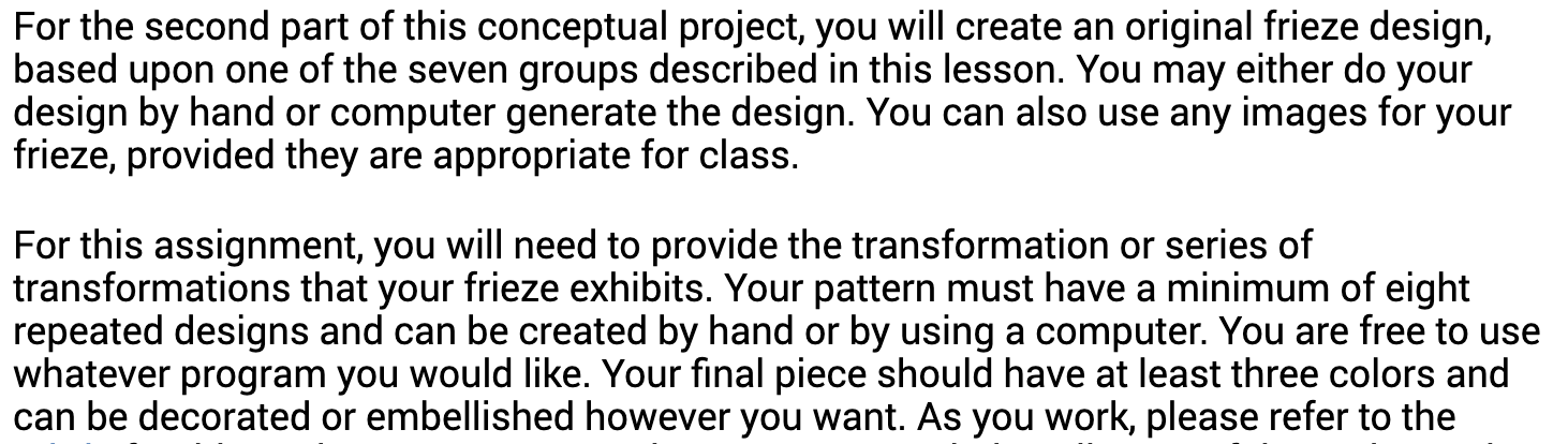 tessellated designs, including: 1. Translation tessellation (easy to medium difficulty) 2. Glide