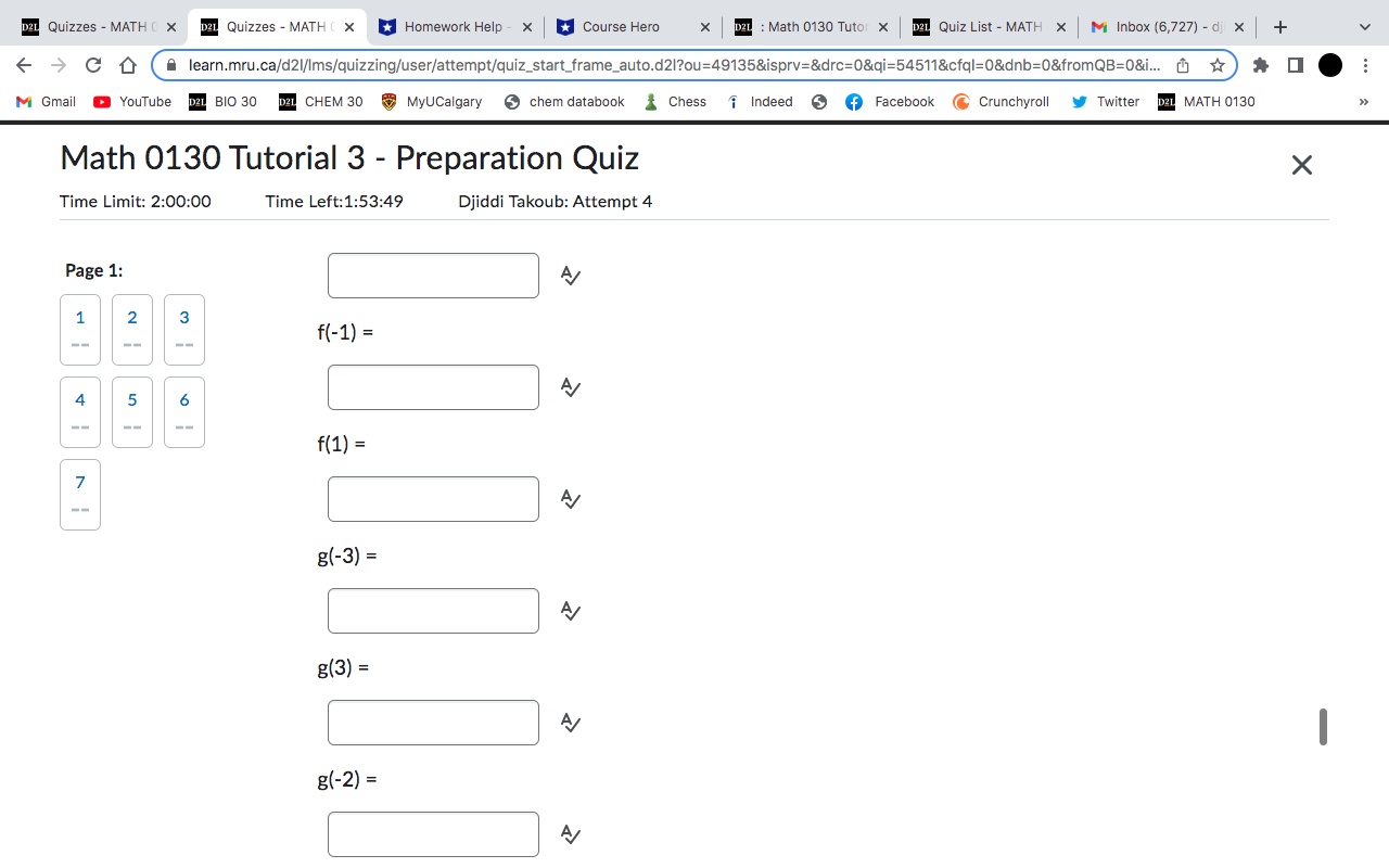 30 DEL CHEM 30 @ MyUCalgary & chem databook & Chess 1
