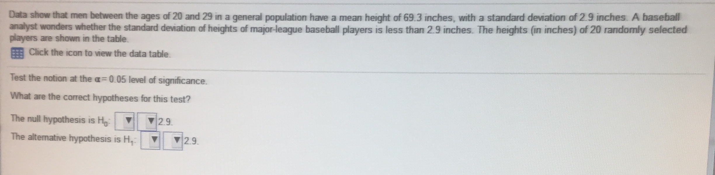 Statistics and Probability question Data show that men between the ages of