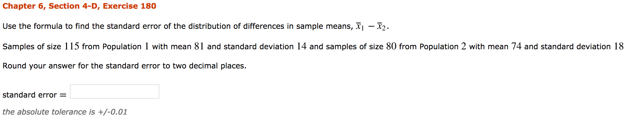How do you solve this?? Chapter 6, Section 4-D, Exercise 180 Use