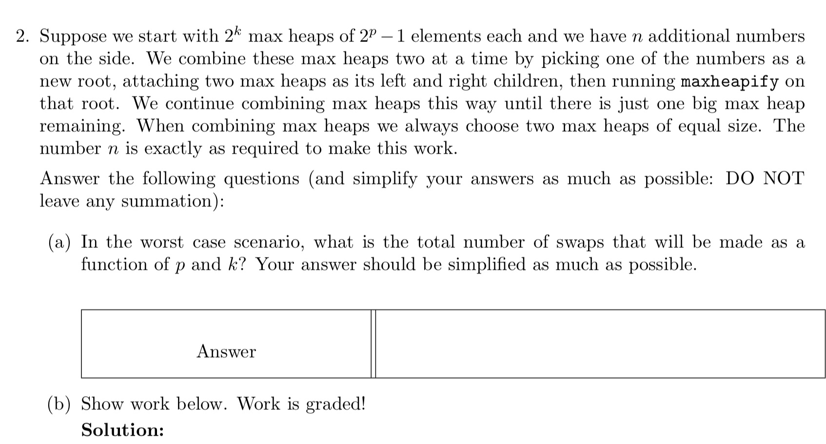 Please solve with pen and paper and upload the answer. Please solve