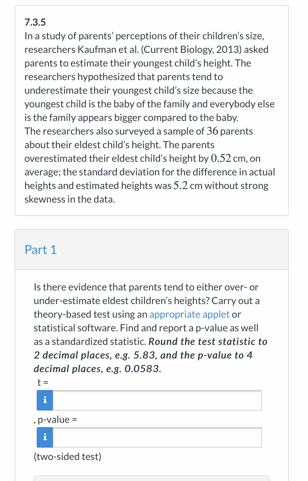 statistical software, find a 95% confidence interval for the difference. Round your