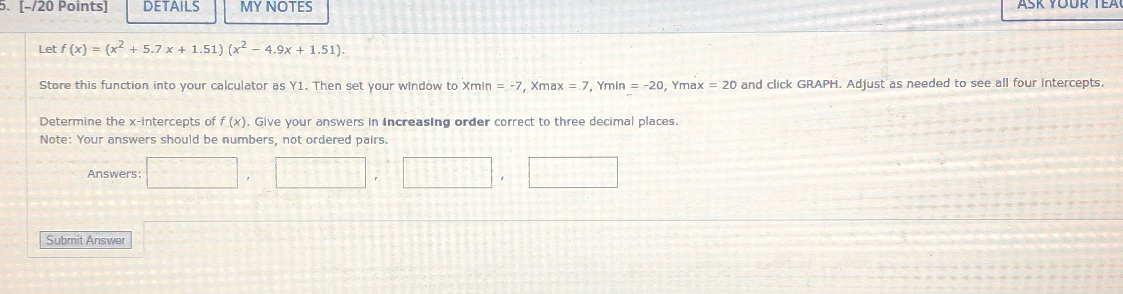 Hello, can you answer this question. You will need a graphing calculator