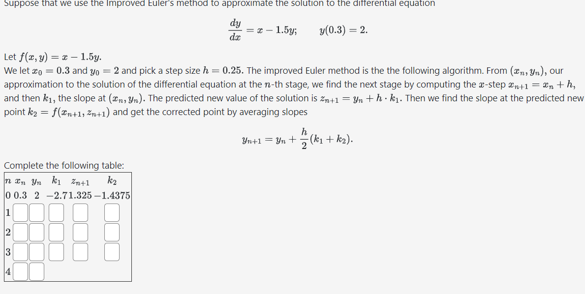 Write the answer as a function of x. y(a) = Thus the