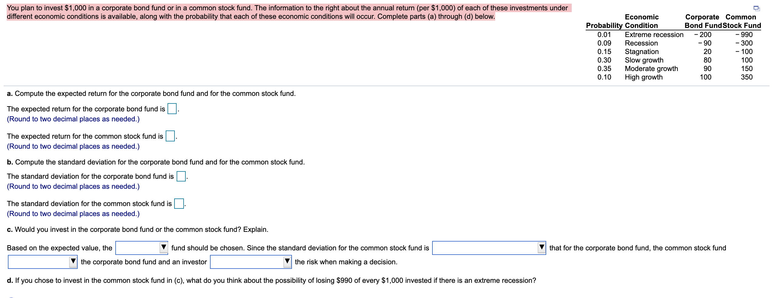 I need your help. how to solve it? You plan to Invest
