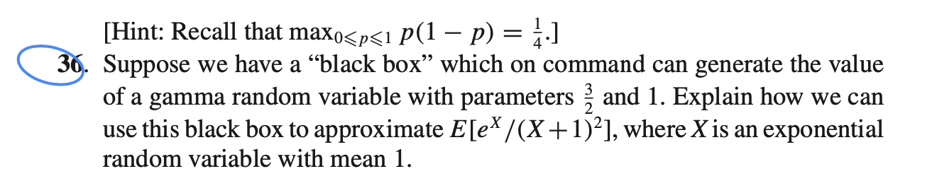 simulation to estimate var (IV + M + + 1 )/4. 10.