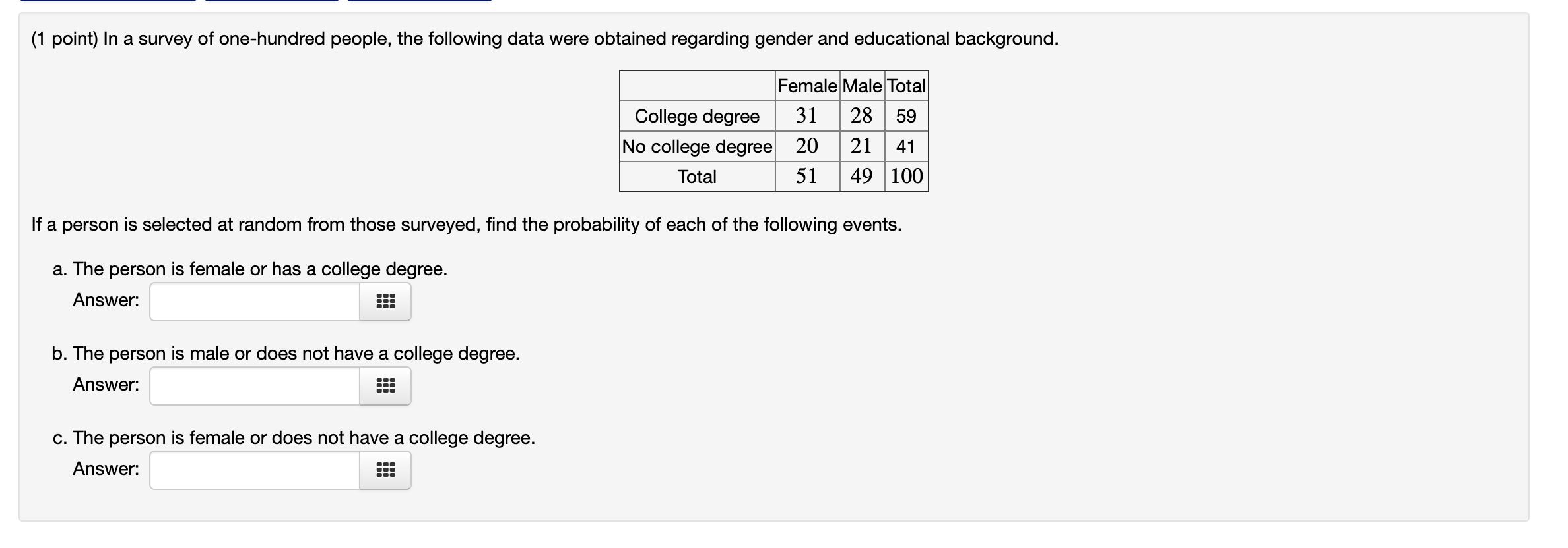 and B are said to be 0A. the sample space. 0 B.