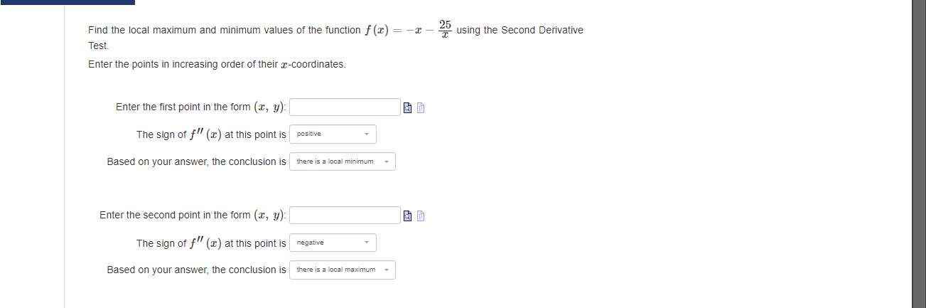 order. To enter v/a, type sqrt(a). Compute the values of dy and