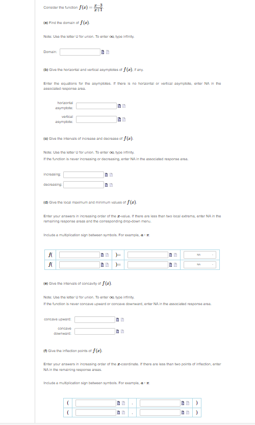 0 and Ax = da = 0.03. Round your answers to four
