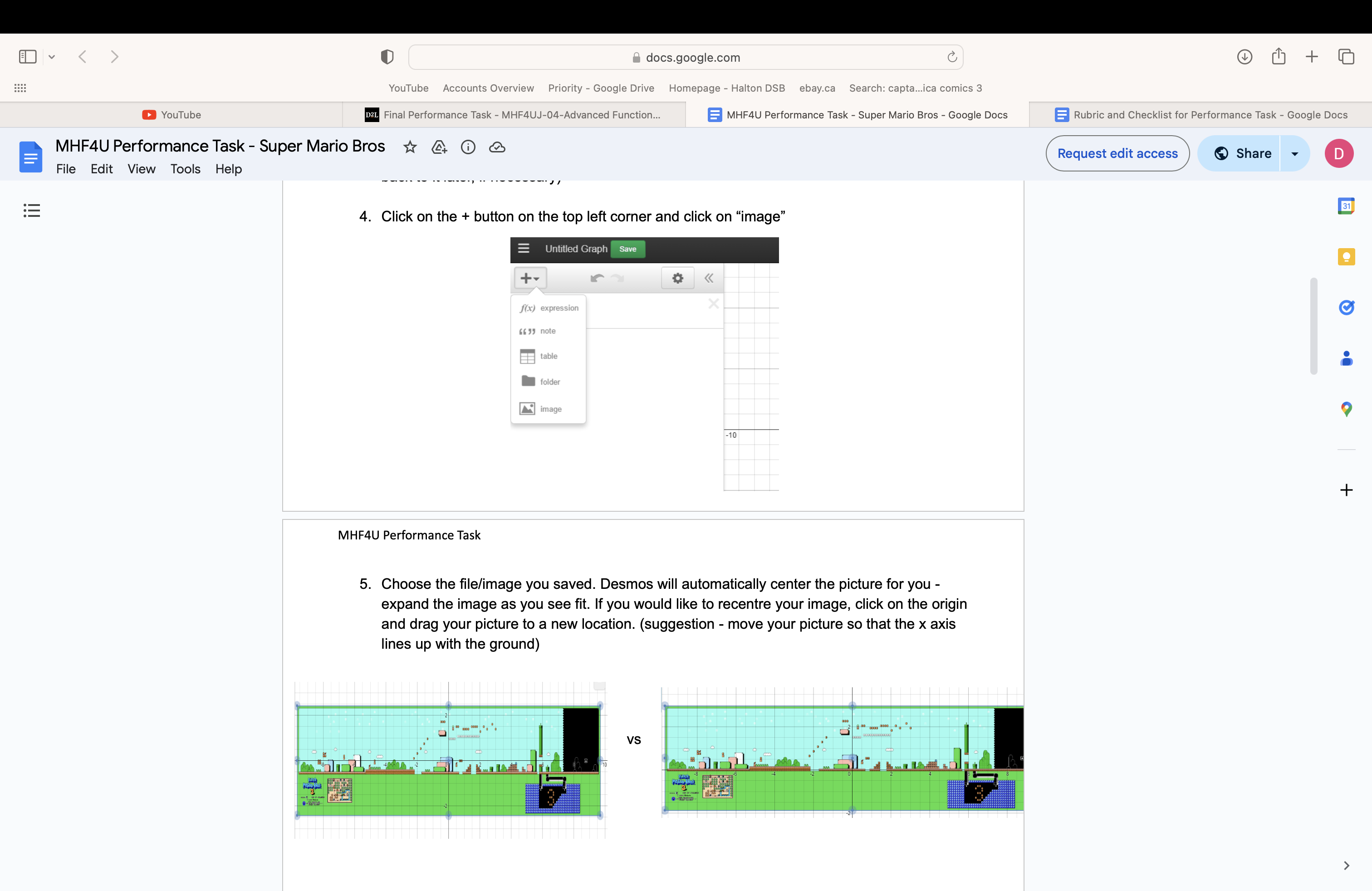 DSB ebay.ca Search: capta...ica comics 3 YouTube D2L Final Performance Task -