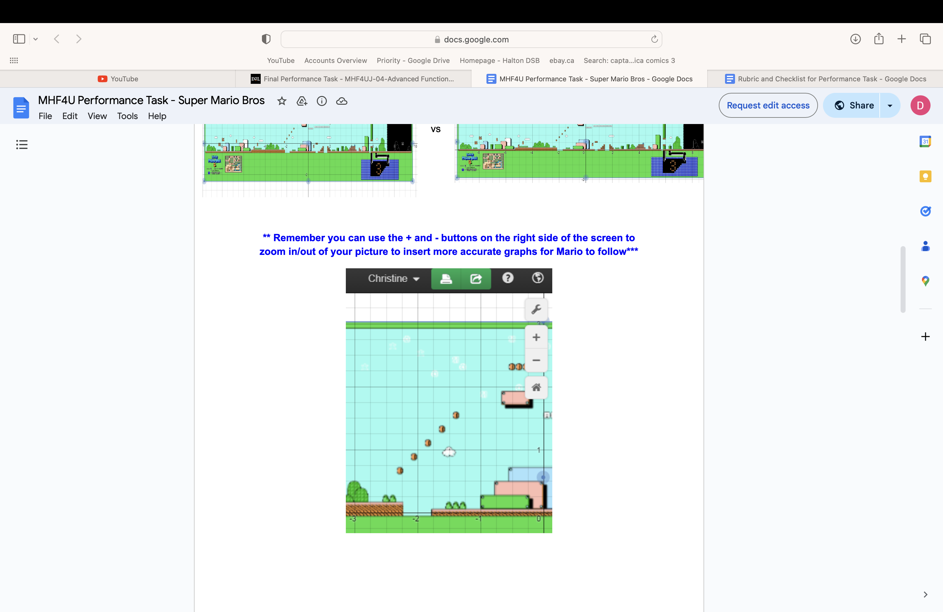 MHF4UJ-04-Advanced Function... EMHF4U Performance Task - Super Mario Bros - Google Docs