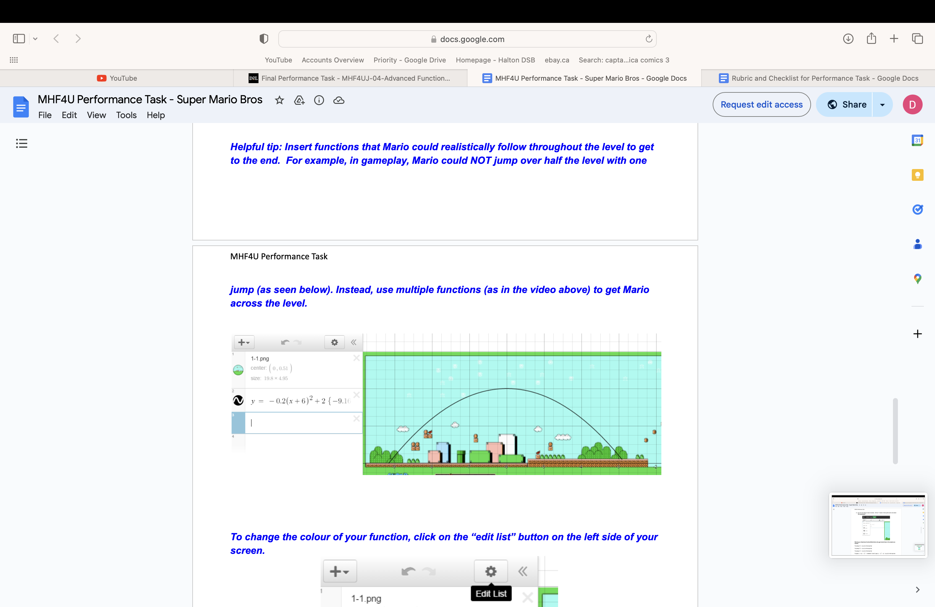 Task - Super Mario Bros Request edit access Share D File Edit
