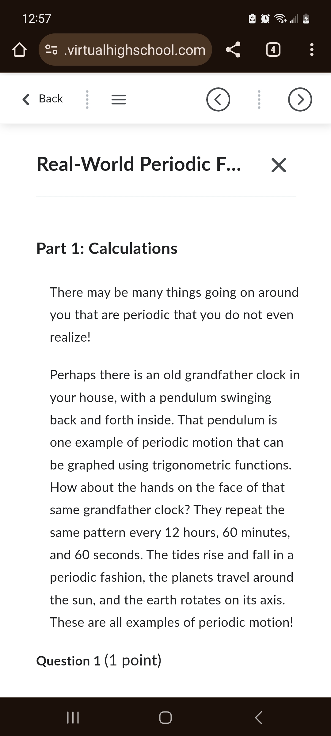  et Be =& (Y 9% .virtualhighschool.com Your assignment is to choose
