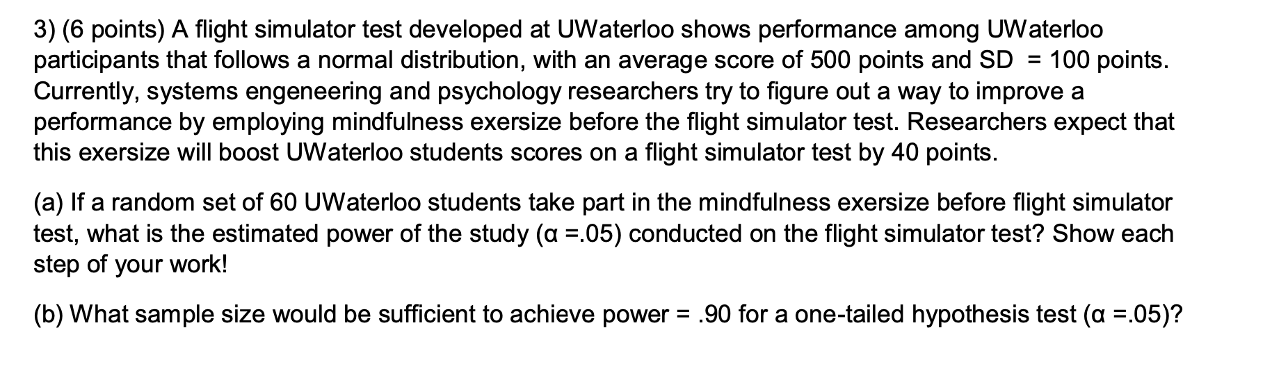 A Stat question need help! Hope can get right answer with steps.