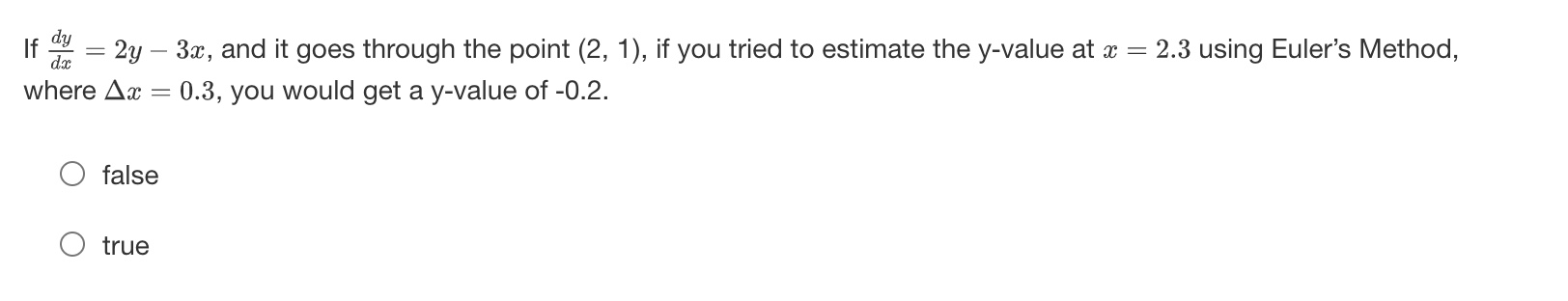 Oo 3 If = 2y - 3x, and it goes through the