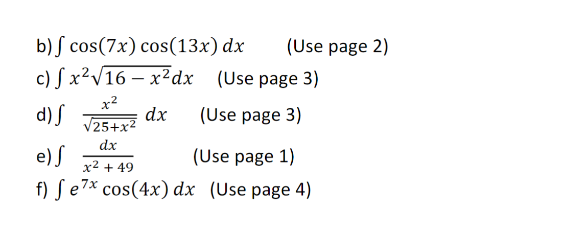 fractions, don't evaluate (x2+ 2x+7) (x2-4)3 dxx2 +3x+2 4. Set up the