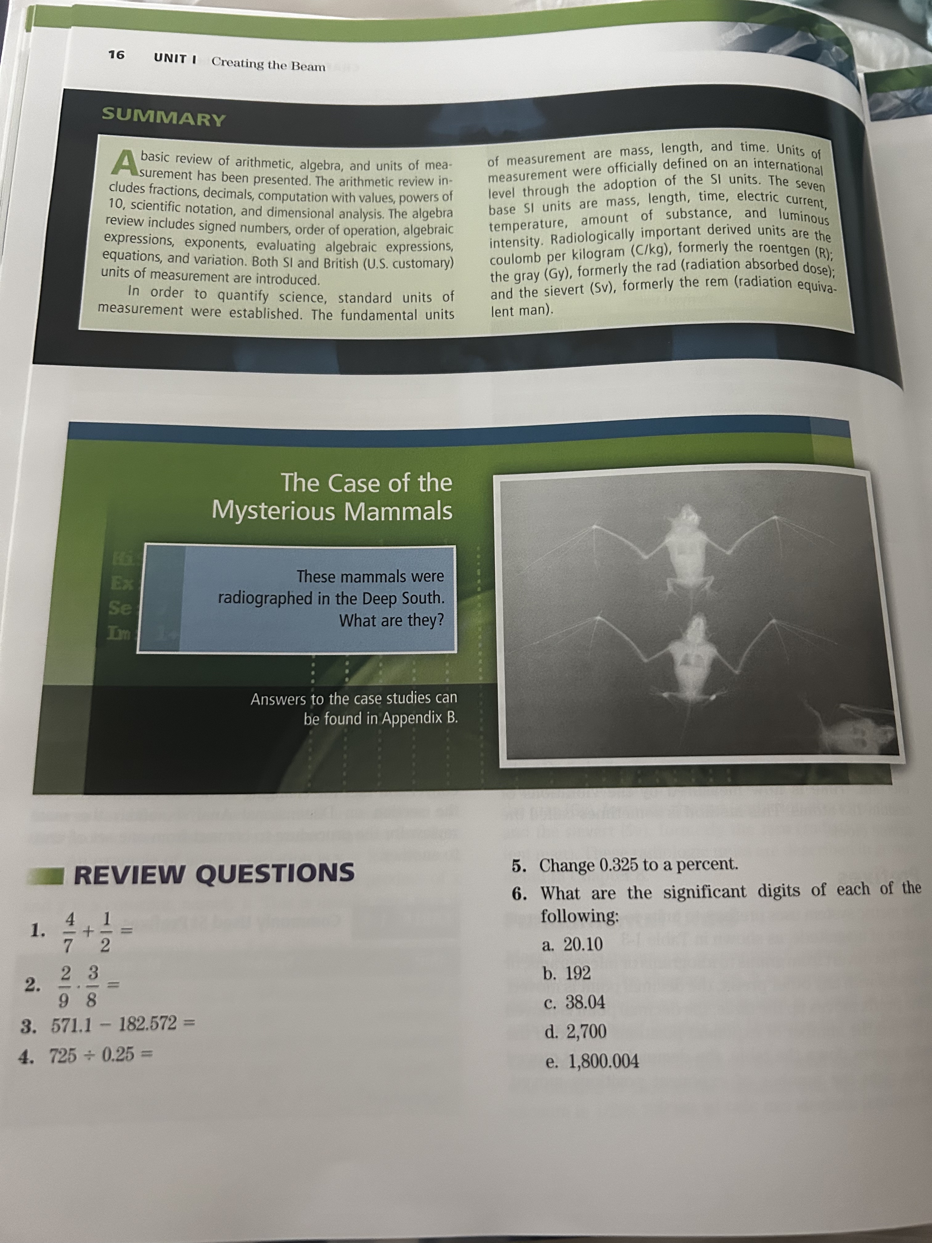 complete math questions 1 - 18 16 UNIT I Creating the Beam