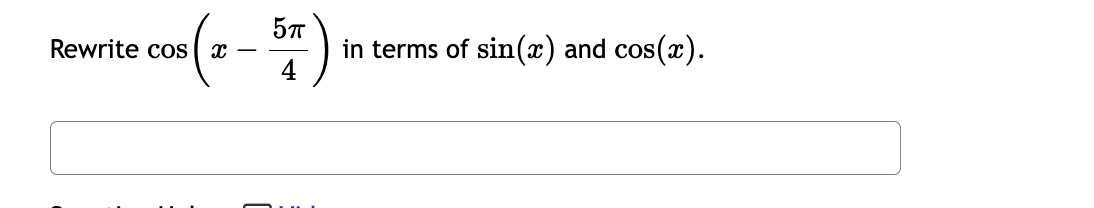 of cos (2550).7 7 in terms of sin (a ) and cos(a).