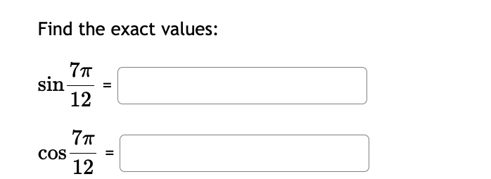 exact value of . 19 ' s1n 1r = (12 ) \\