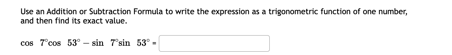 tan 75. Find the exact values: 7 7 sin 12 7 TT
