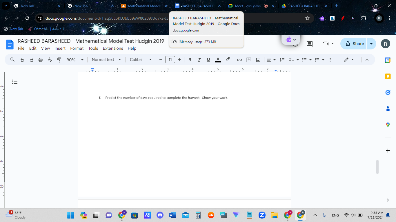 Meet -gks-yvwo O X . RASHEED BARASHEEL X G 2% docs.google.com/document/d/1rsq58LbKLUbB59uW80289JUq7xs-J37dukjz5wbrJHk/edit?pli=1 R