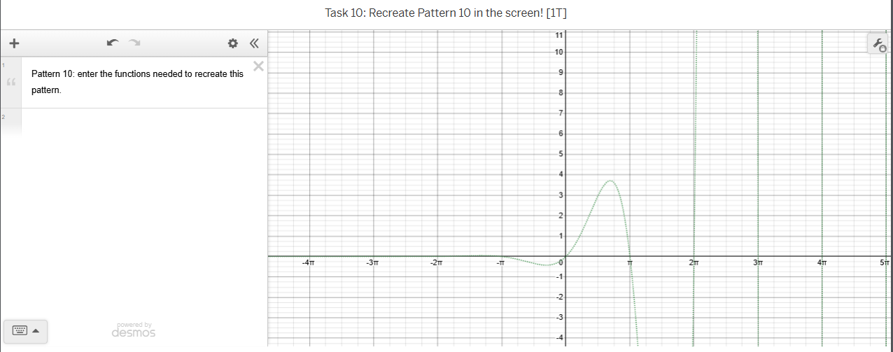 A: MATCH THE PATTERNS IN DESMOS [ /10 Thinking| Determine how and