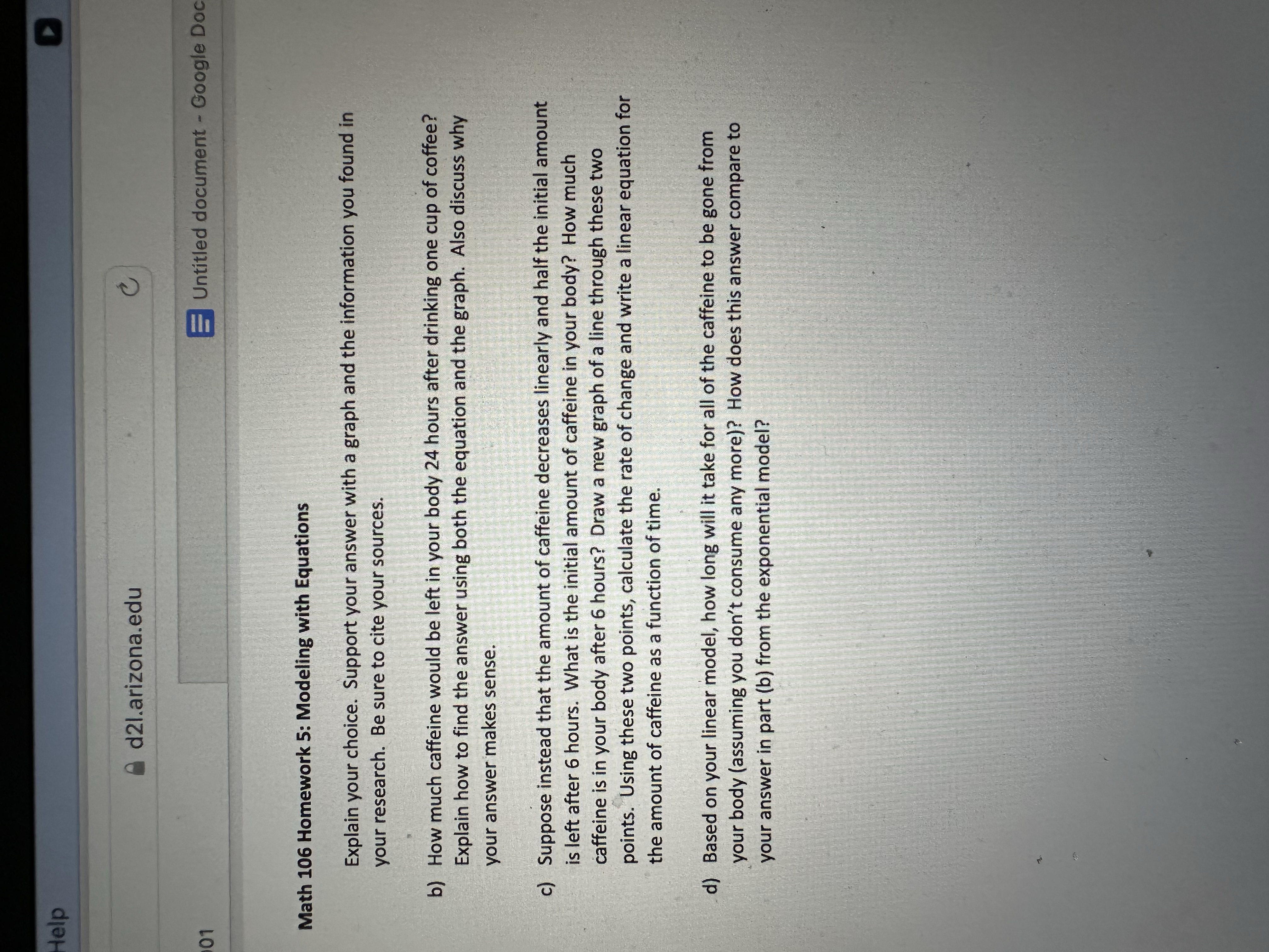 o The original question, along with any diagrams given in the question