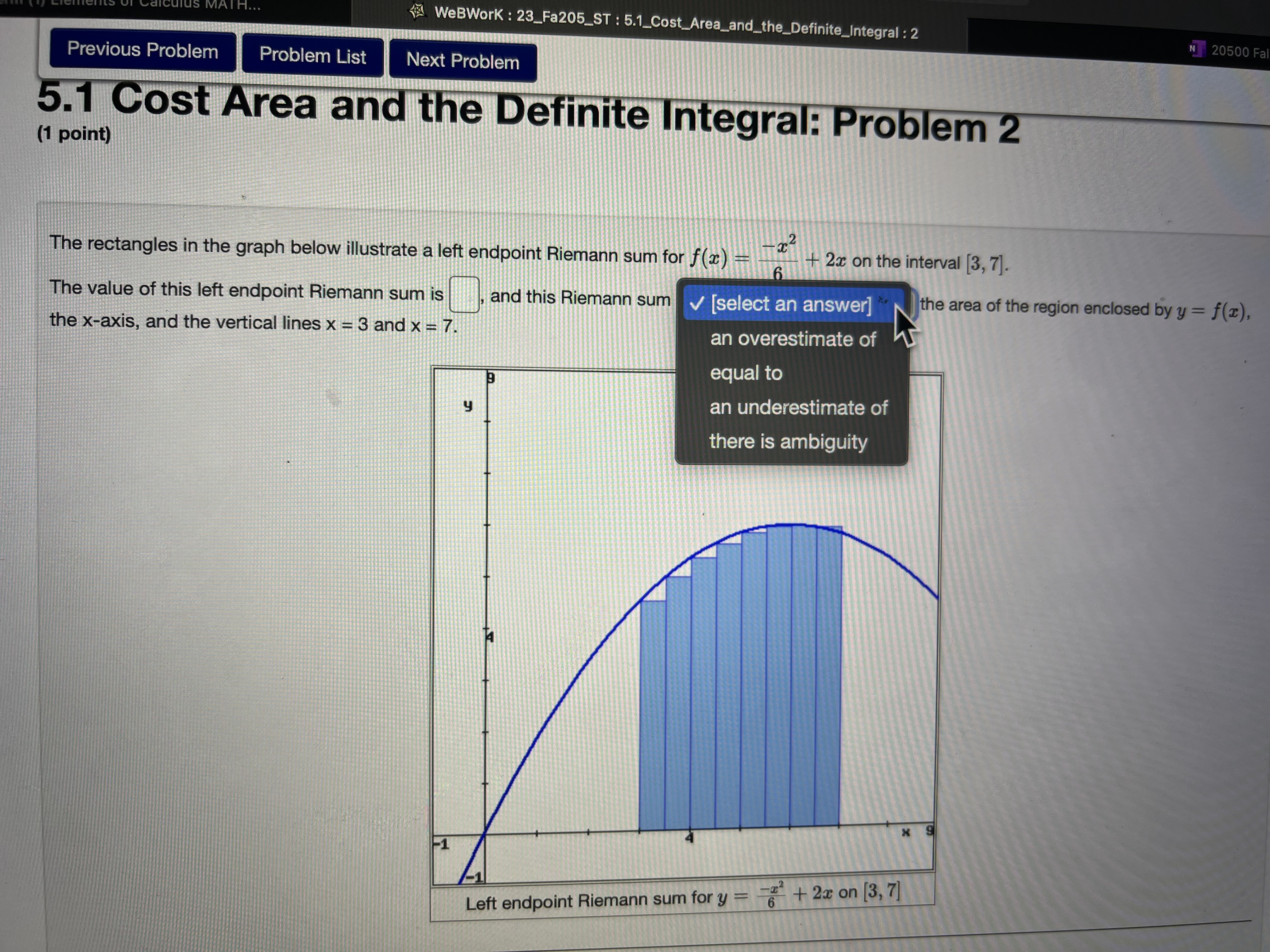a function g is given below. Estimate S_3 9(x) da using six