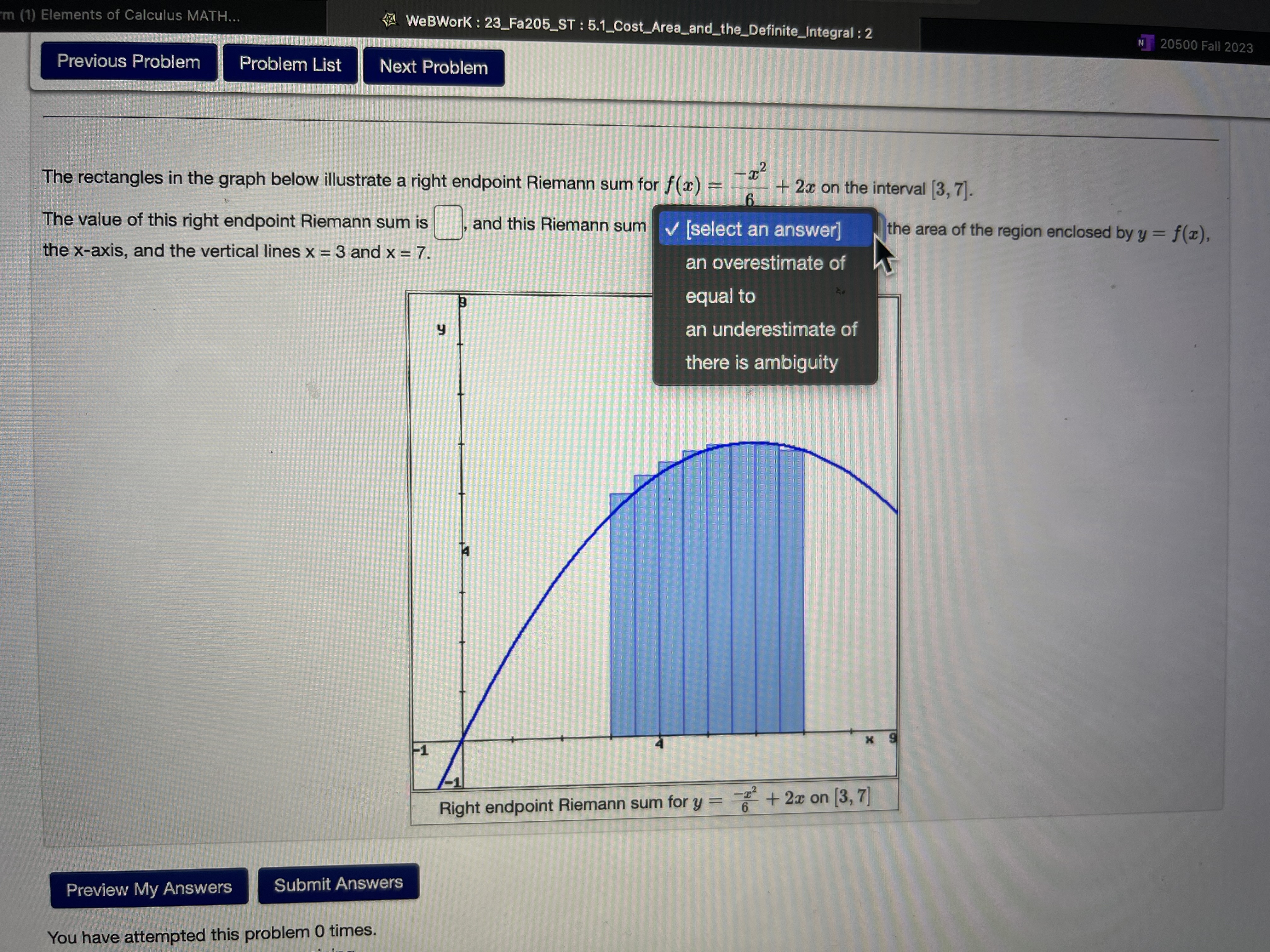 subintervals with (a) right endpoints, (b) left endpoints, and (c) midpoints. (a)
