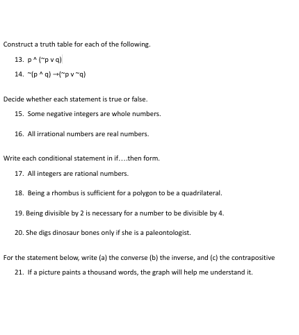 were created equal. 3. Some members of the class went on the