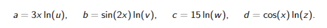 &', , and d'. We also know that e*#-c-9 = g(x). Substitute