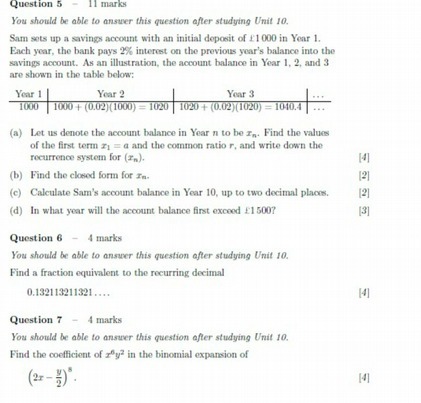  Question 5 11 marks You should be able to answer this