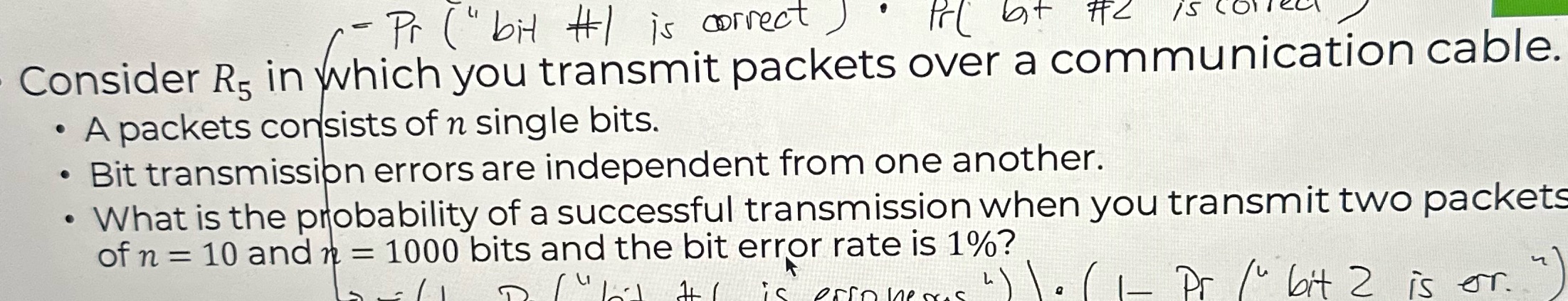 Could you explain this in detail - Pr ( " bit #)