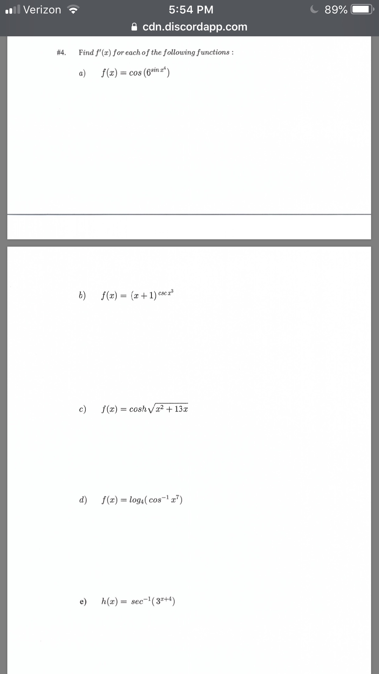 Solve the problem in the image Verizon 5:54 PM C 89% cdn.discordapp.com