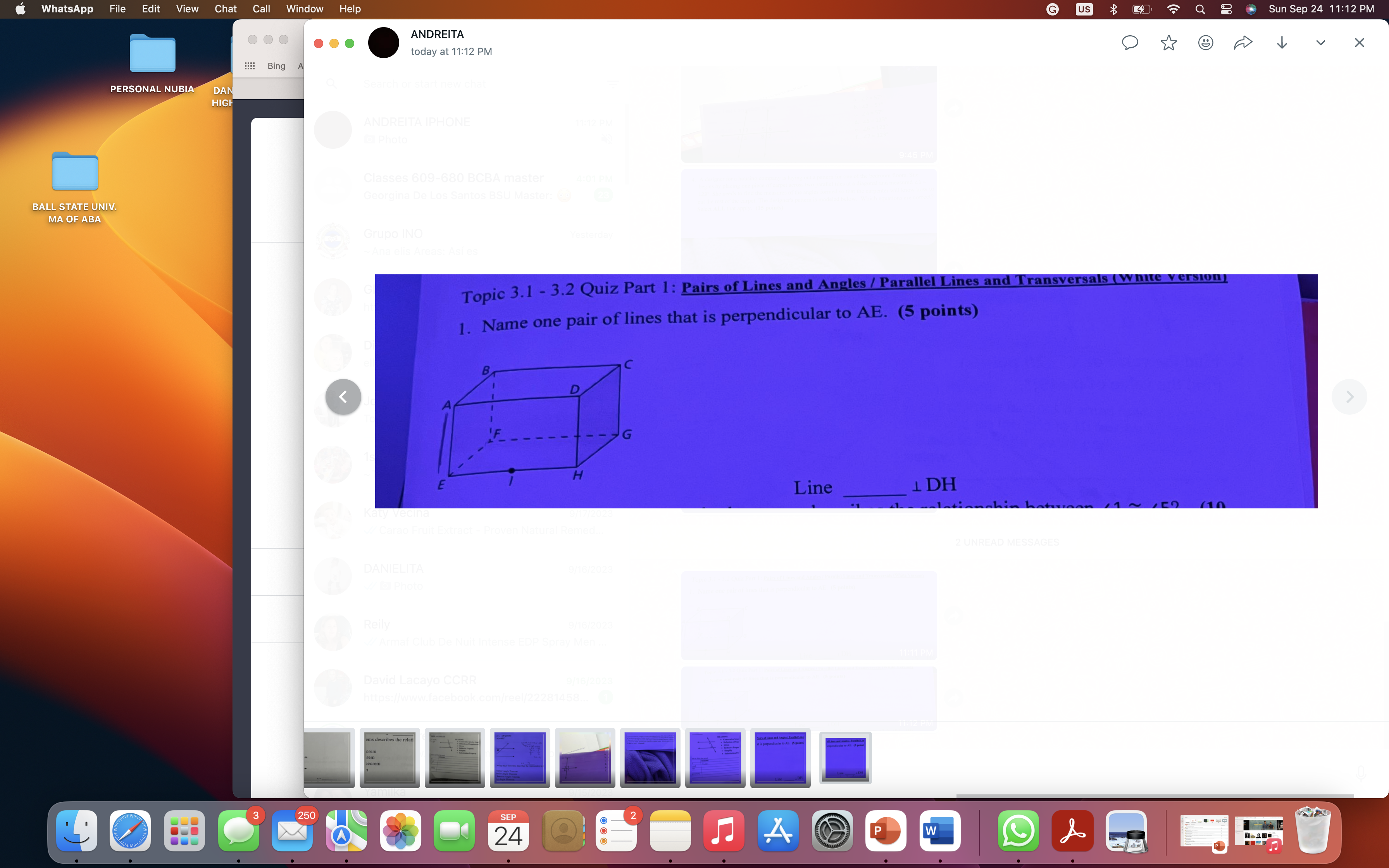  WhatsApp File Edit View Chat C Call Window Help G $