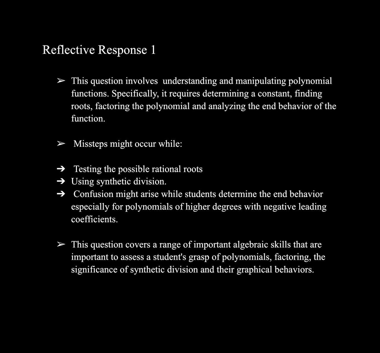 [TI. Make a short comment where students might make mistakes and strategies