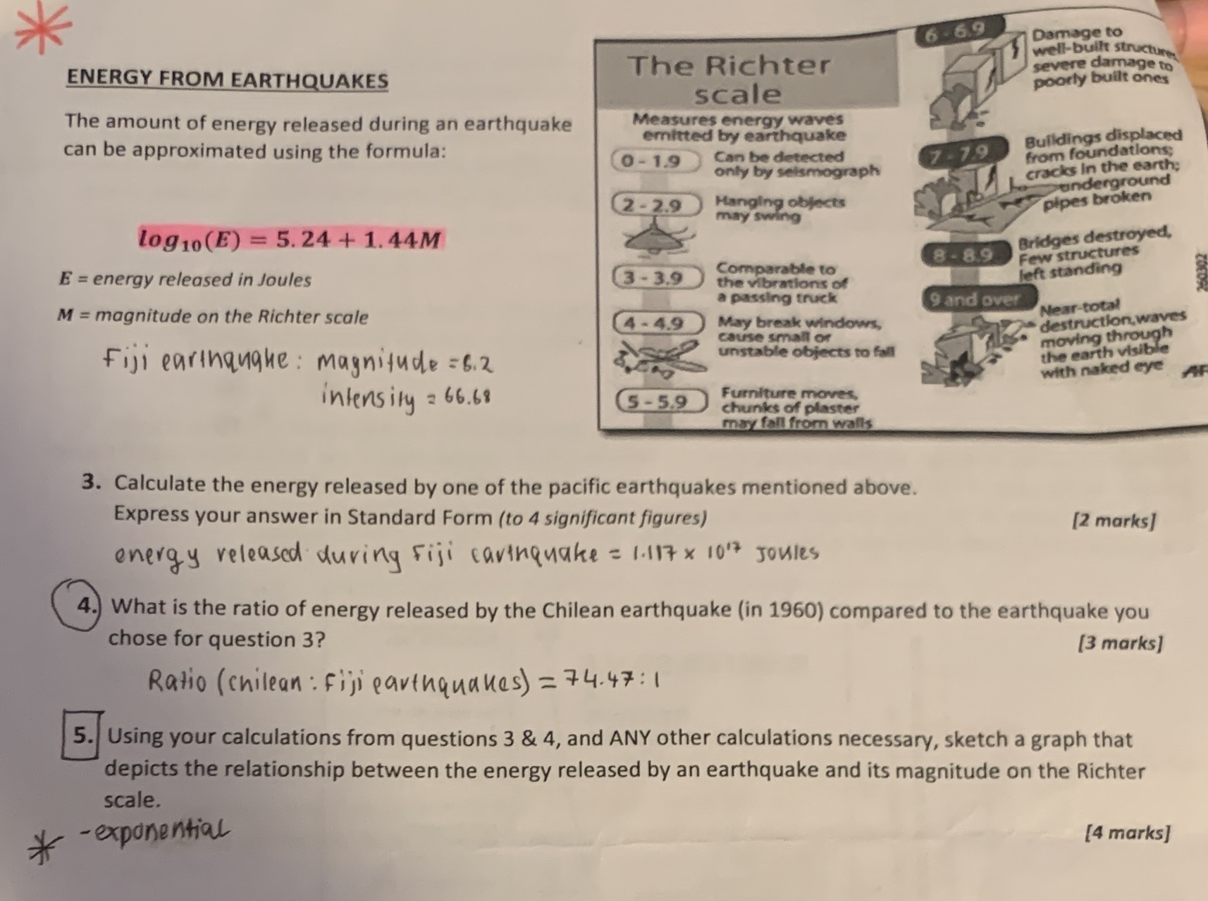 i need help with question 5 ** 6 -6.9 Damage to well-built