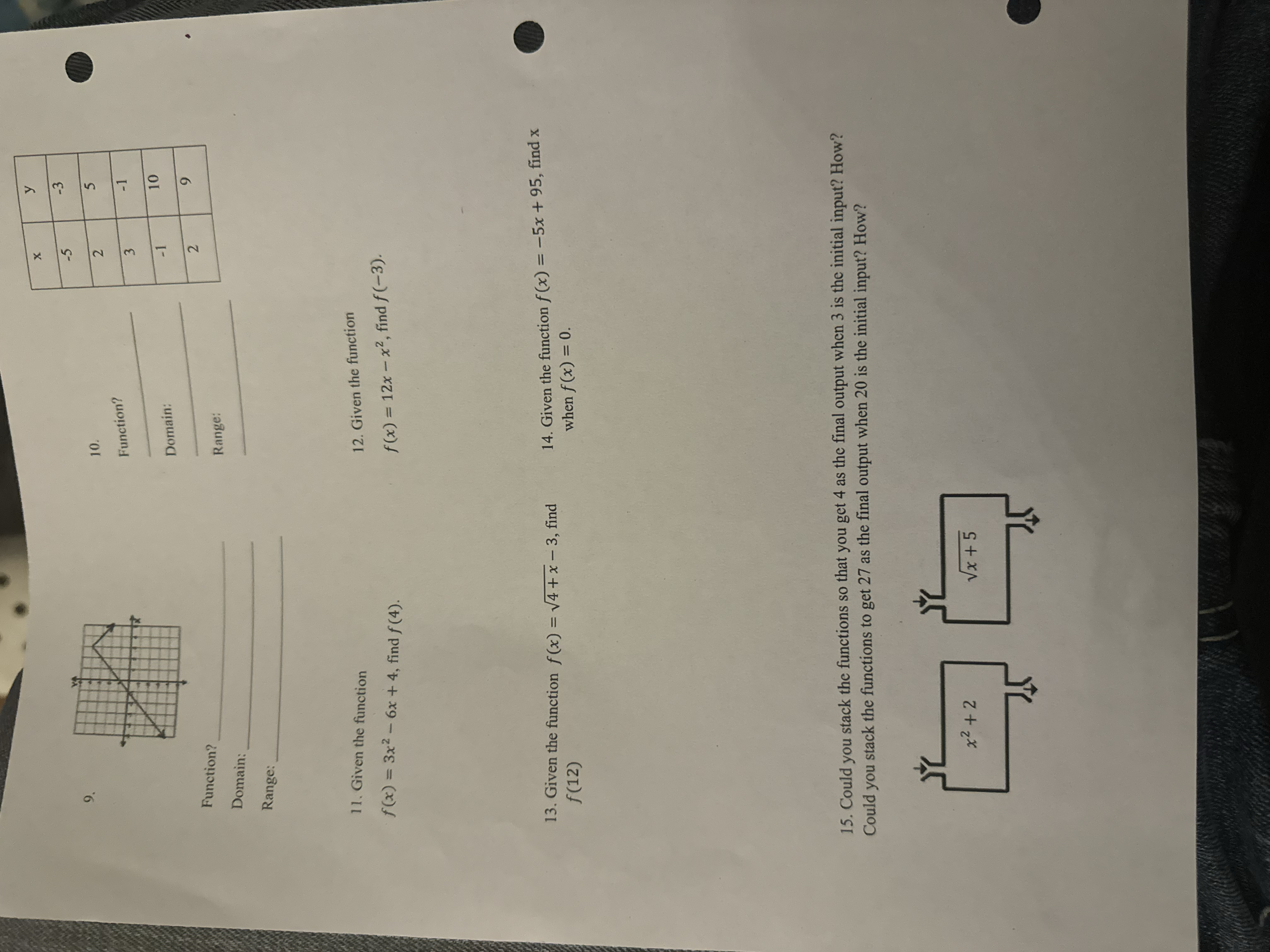 Per Date Name: 1-73 IMI Unit 7 Practice Test For problems, 1-4,