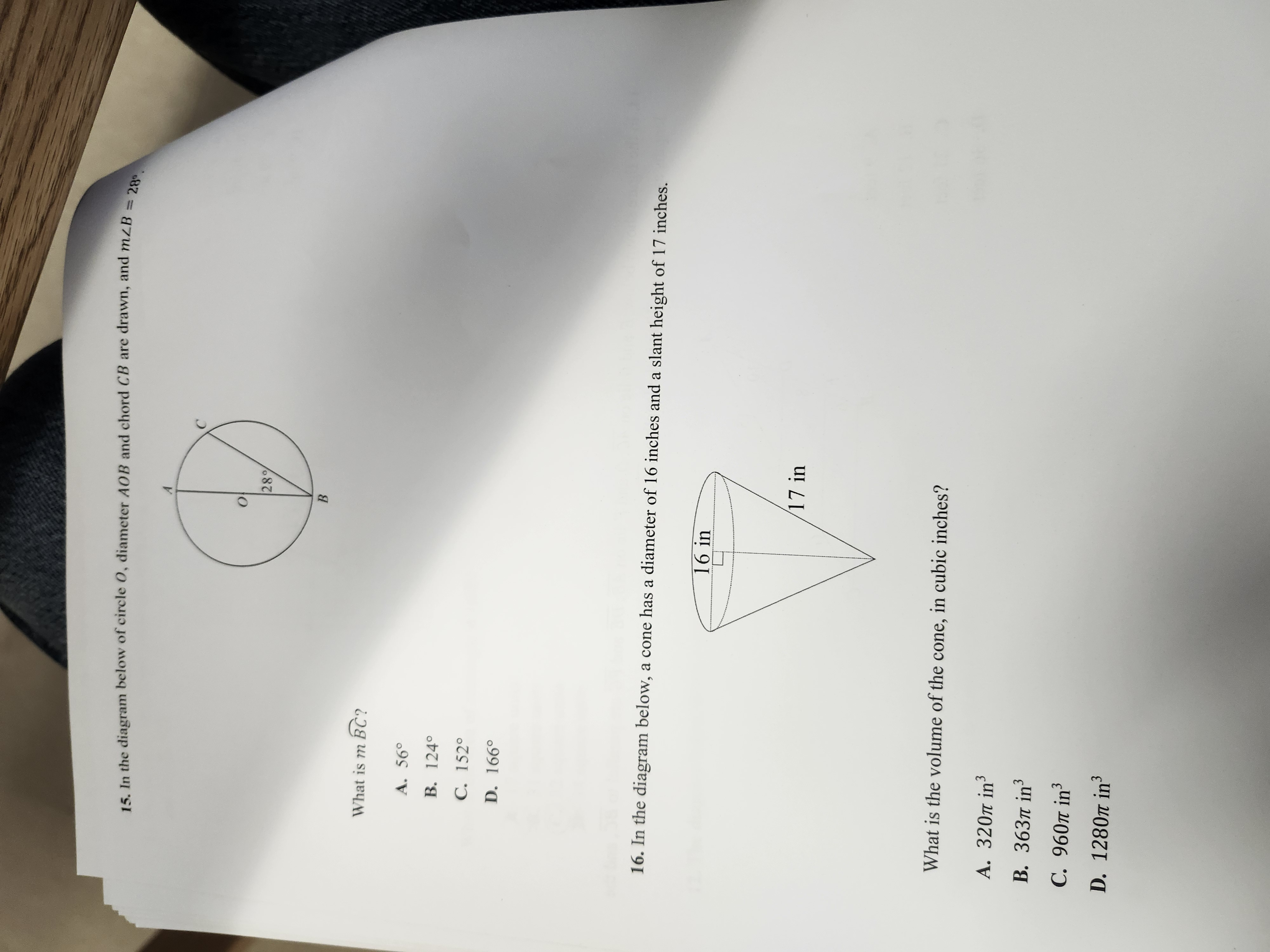 area of & ABC? A. 8.7 square units B. 17.9 square units