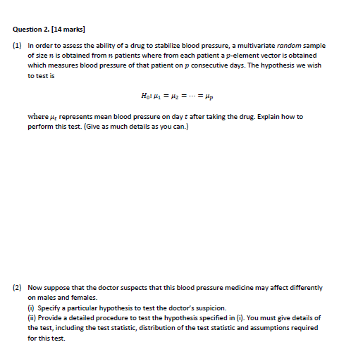 Hii need help with my Multivariate statistical analysis questions and thought if