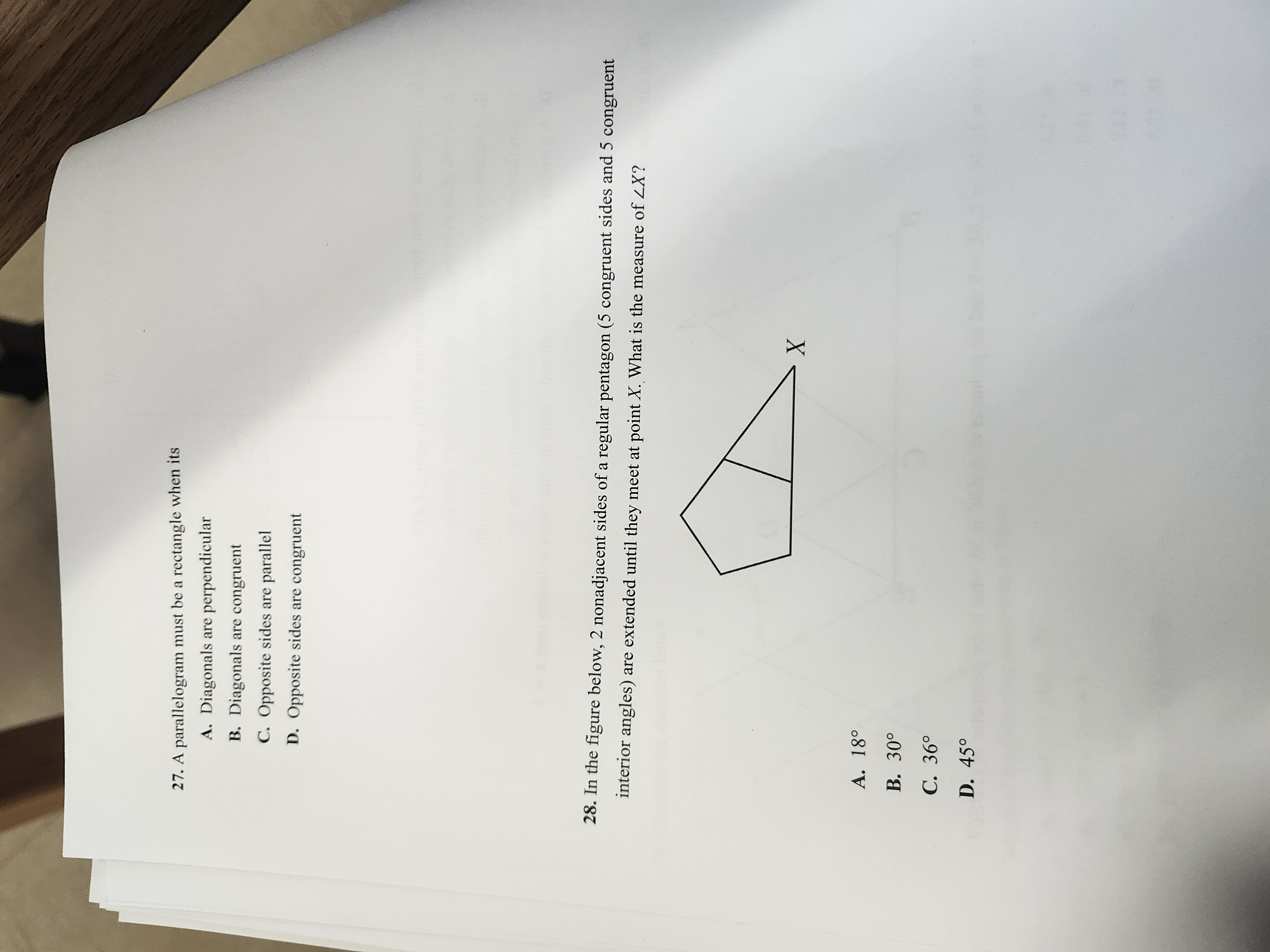 6.4 inches. Determine, to the nearest square inch, the area of a